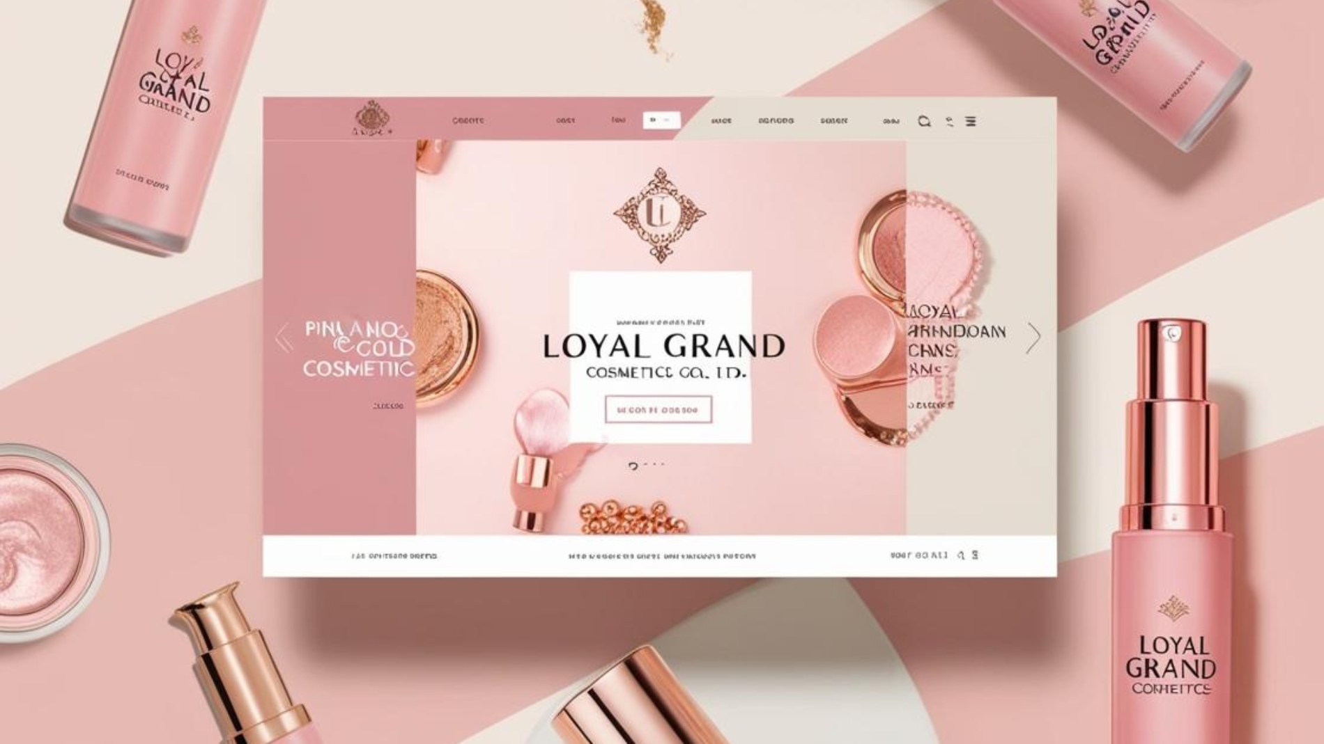 สีชมพูทอง เว็บไซต์บริษัท ธุรกิจจำหน่ายผลิตภัณฑ์เครื่องสำอา