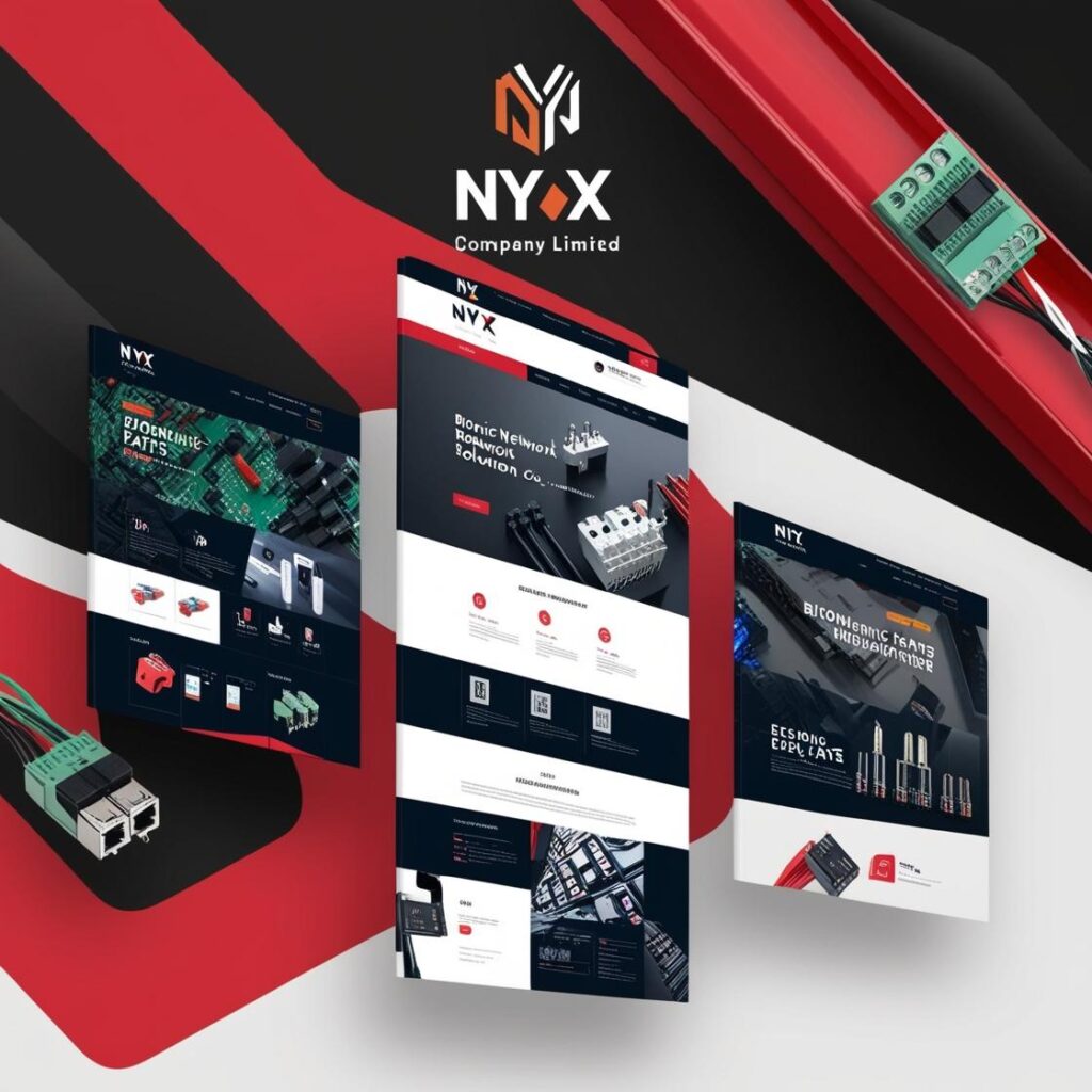 สีแดงดำ เว็บไซต์บริษัท ธุรกิจผลิตชิ้นส่วนอิเล็กทรอนิกส์ _NYX COMPANY LIMITED